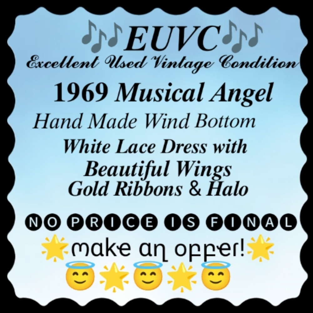 '𝟔𝟗 𝑾𝒉𝒊𝒕𝒆 & 𝑮𝒐𝒍𝒅 𝑨𝒏𝒈𝒆𝒍 𝑴𝒖𝒔𝒊𝒄𝒂𝒍 𝑫𝒐𝒍𝒍 𝑭𝒊𝒈𝒖𝒓𝒊𝒏𝒆 - Picture 3 of 16